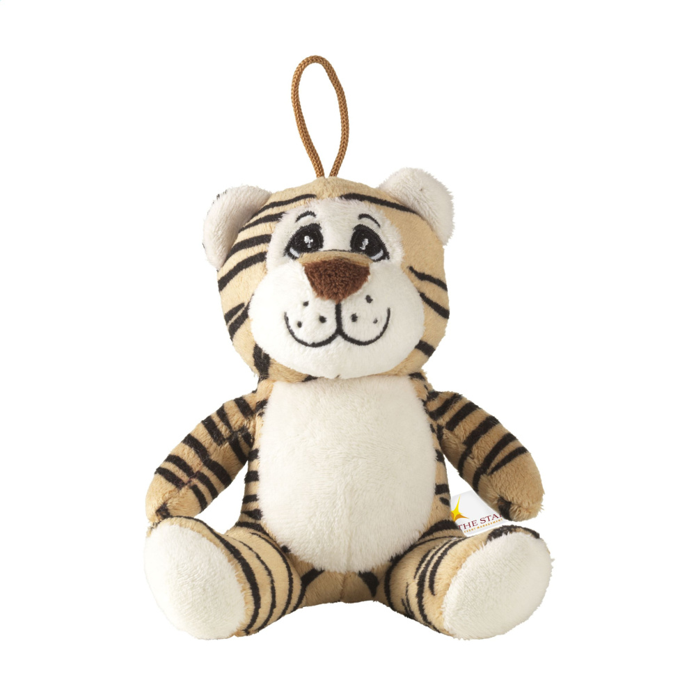Logo trade promotional item photo of: Animal Friend Tiger cuddle toy